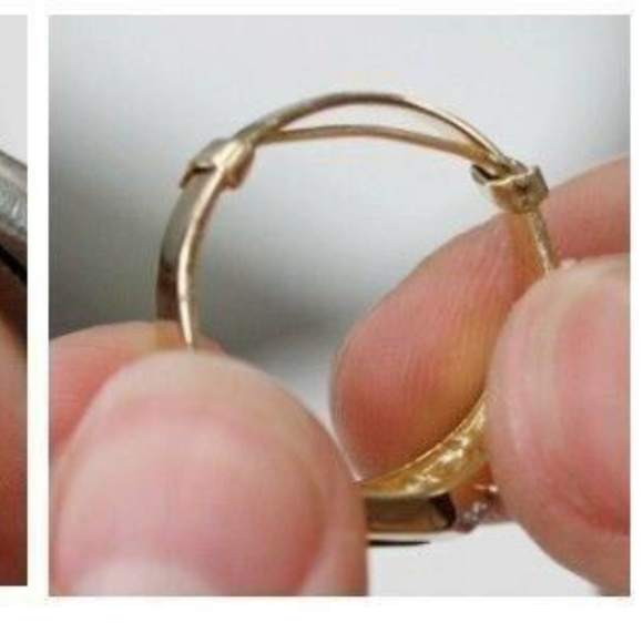 Lock ring guard sizer YELLOW or WHITE GOLD - Picture 3 of 6